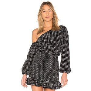 Tularosa Black Polka Dot Dress